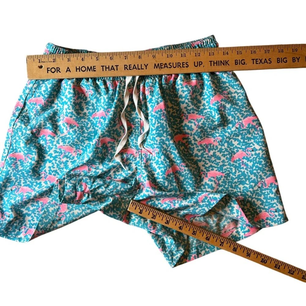 Chubbies Men’s‎ Flamingo Swim Trunks Blue Pink 5.5” Inseam Size Small